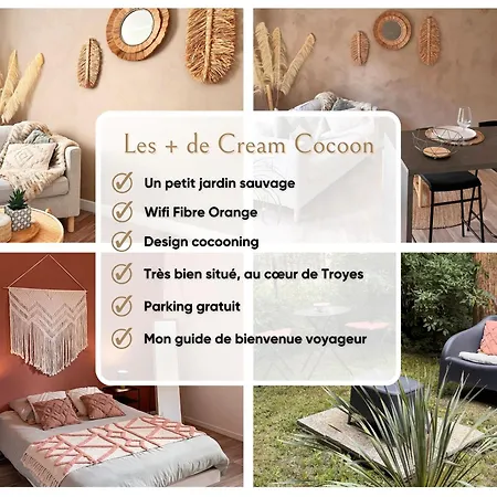 Apartman Cream Cocoon - Wifi - Proche Centre Troyes
